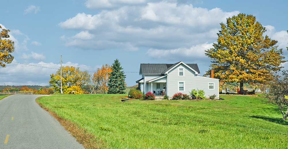 Home in Colorado outside Denver in a rural area representing USDA home loans.