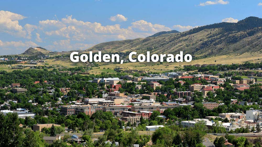 Photo overlooking the downtown area that people living in Golden CO get to enjoy often.