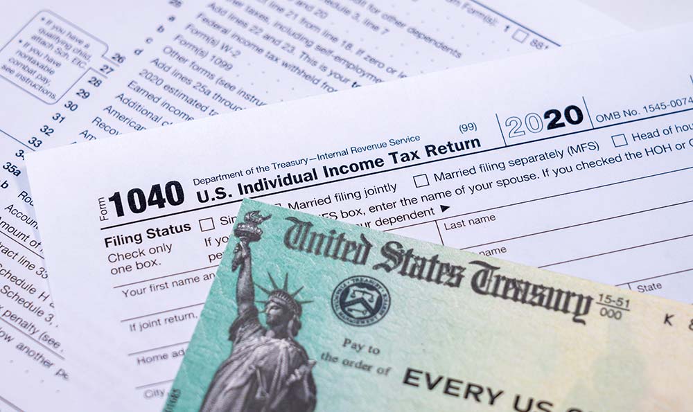 Tax returns and stimulus checks can be helpful if you want to improve your credit score.