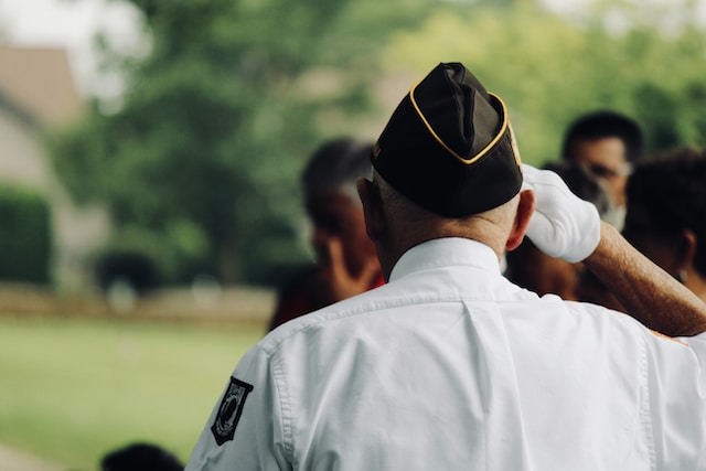 VA Loan Process - veteran saluting